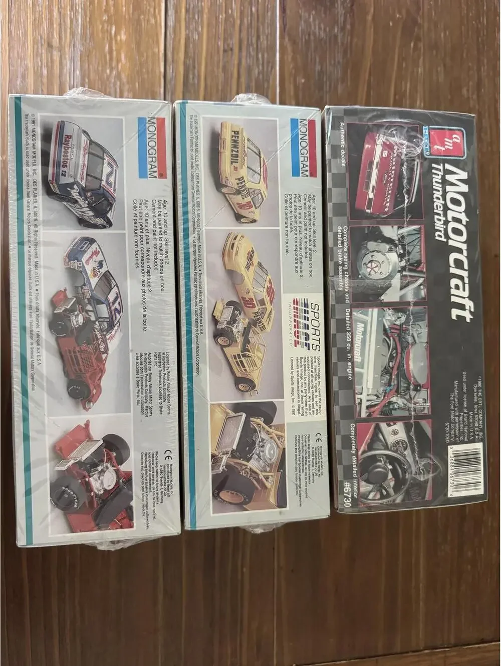 NASCAR Model Kit Lot 3 Sealed Monogram Pontiac Buick AMT Ford